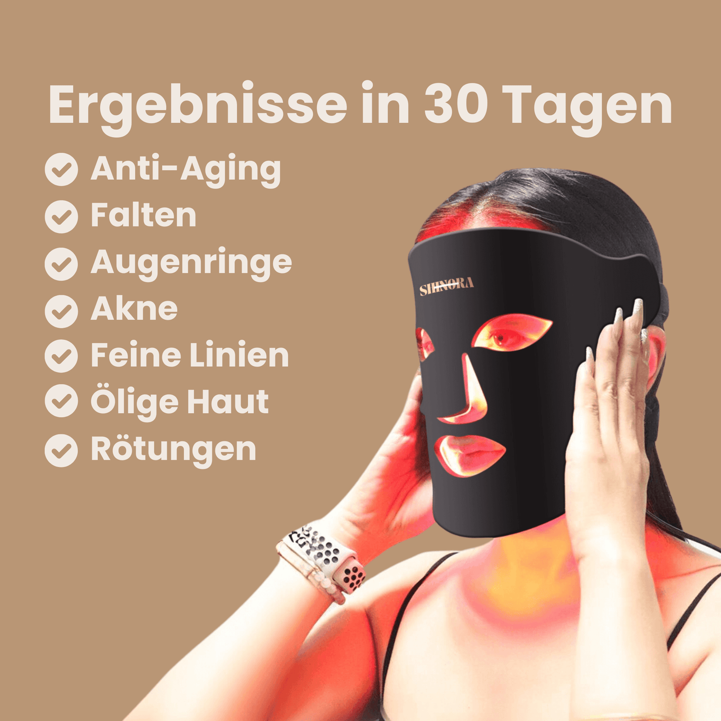 DermiGlow - Lichttherapie Maske