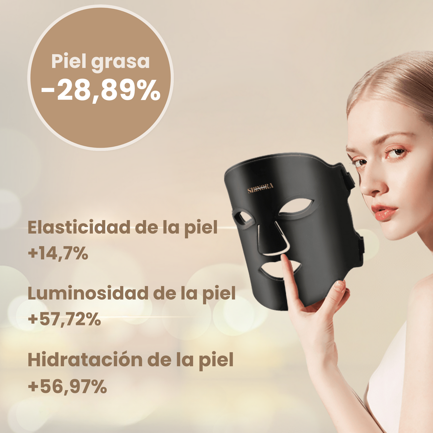 DermiGlow - Mascarilla LED Facial