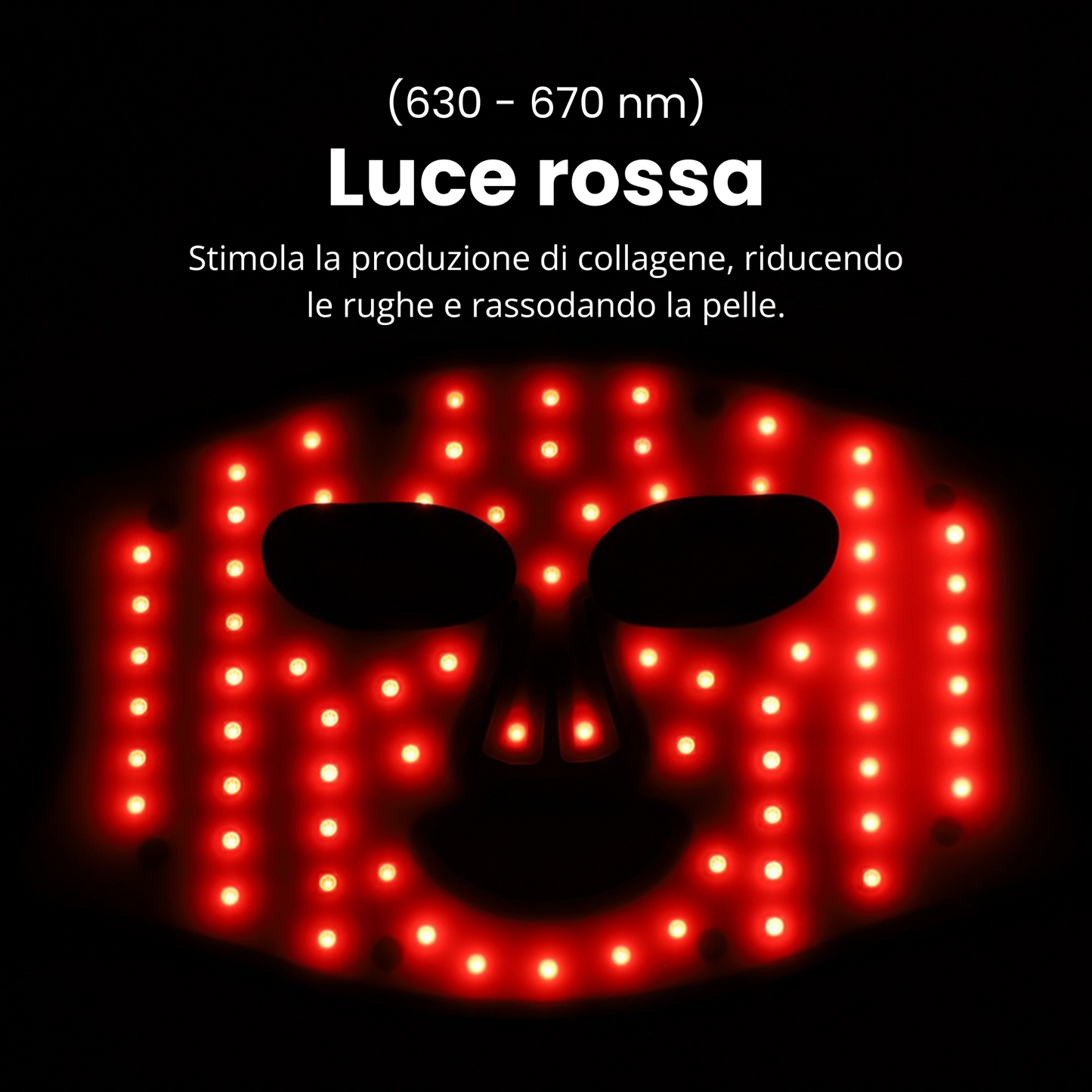 DermiGlow - Maschera LED per il viso