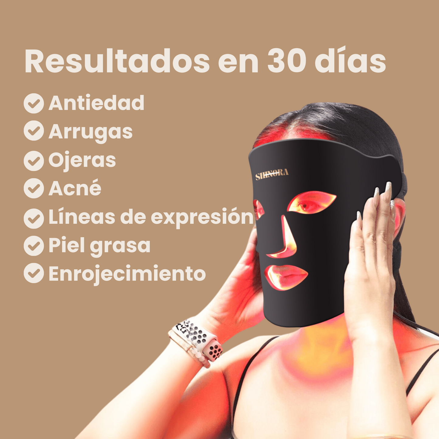 DermiGlow - Mascarilla LED Facial